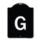 Signmission Sign with Letter G Heavy-Gauge Aluminum Architectural Sign, 24" x 18", BW-1824-22952 A-DES-BW-1824-22952 - alternate 1